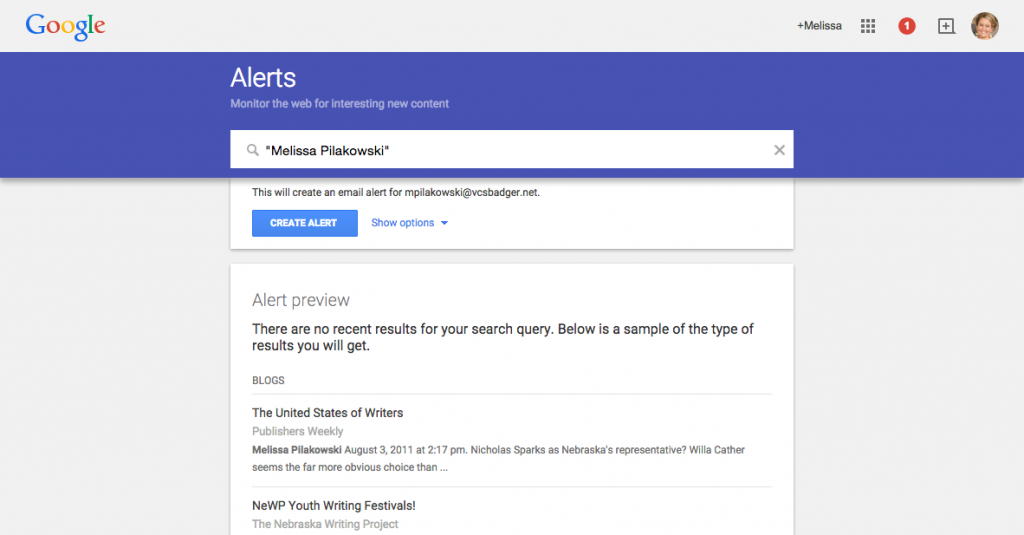 Google Alerts   Monitor the Web for interesting new content